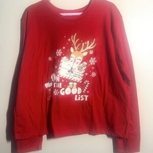 Holiday Time Festive Red Kids Long Sleeve Tee